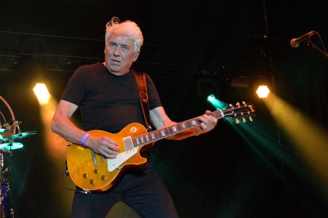 George Kooymans from The Golden Earring performs on stage during day 2 of Rock Zottegem on July 8, 2017 in Zottegem, Belgium.  (Photo by Didier Messens/Redferns)
