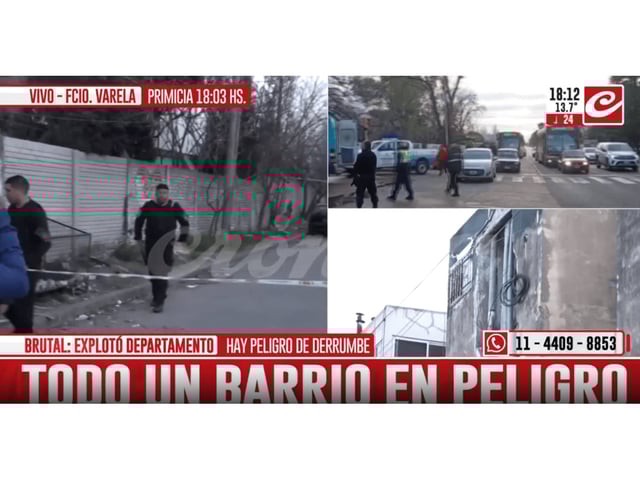 Explosión en Florencio Varela.