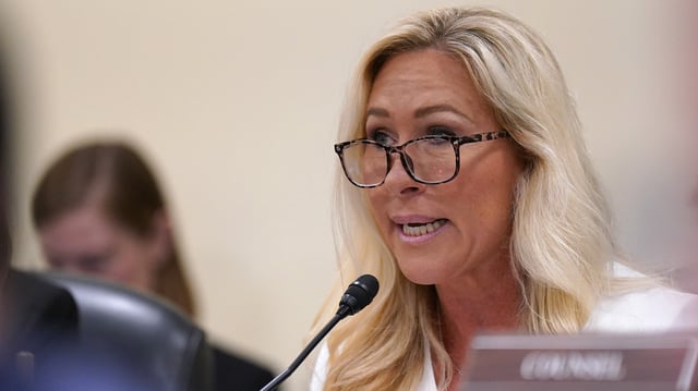 Georgia Rep. Marjorie Taylor Greene has &#34;many concerns&#34; with Trump&#39;s new AI plan.