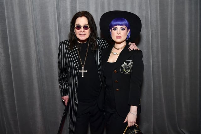 Ozzy Osbourne and Kelly Osbourne at the 62nd annual GRAMMY Awards at Staples Center on Jan. 26, 2020 in Los Angeles.