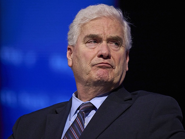 Representative Tom Emmer, a Republican from Minnesota, during the Bitcoin 2025 conference in Las Vegas, Nevada, US, on Tuesday, May 27, 2025. The event will examine Bitcoin's evolving global impact, with speakers from education, policy, finance, and technology. Photographer: Bridget Bennett/Bloomberg via Getty Images
