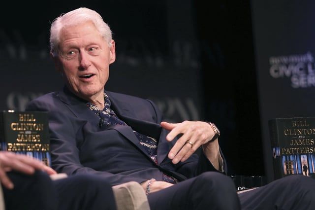 Former President Bill Clinton on stage discussing his book &#34;The First Gentlemen&#34; at The 92nd Street Y on Wednesday, June 11, 2025, in New York.