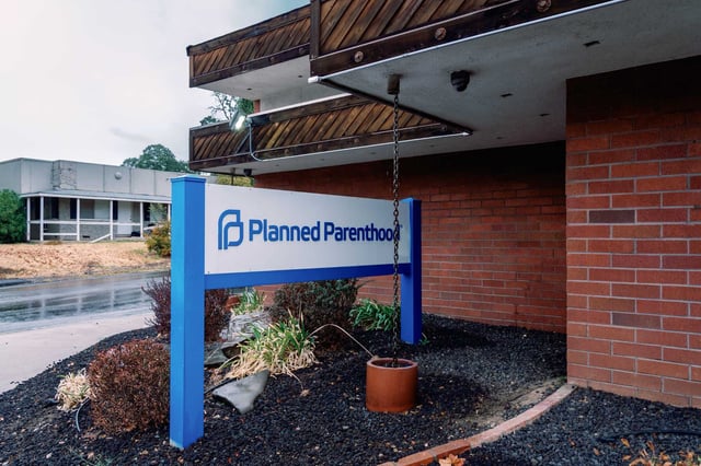 A Planned Parenthood building is seen in Redding, California. Planned Parenthood announced five of its California clinics have closed as a result of the Republican-led spending bill signed by President Donald Trump this month.