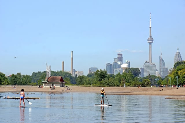Toronto police said there were over 20 bylaw charges amounting to more than $5,000 in fines.