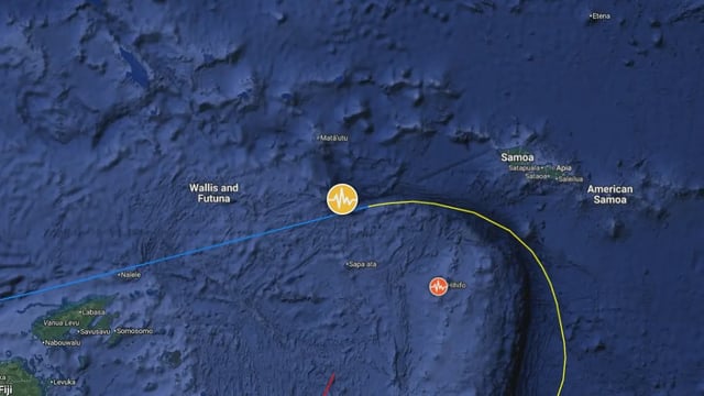 epicenter m6.6 earthquake Samoa Islands region july 24 2025