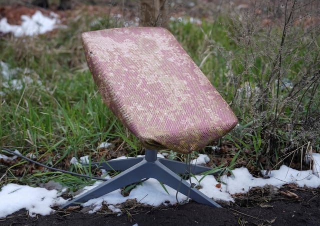 A Starlink satellite internet system is set up, amid Russia's attack on Ukraine, near the frontline town of Pokrovsk in Donetsk region, Ukraine April 10, 2025. REUTERS/Inna Varenytsia/File Photo