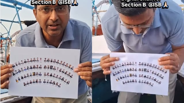 ISB students’ digital snan at Sangam went viral on Instagram.