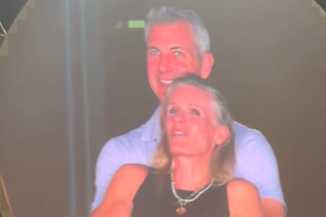 Astronomer CEO Andy Byron and a Kristin Cabot during the viral moment.