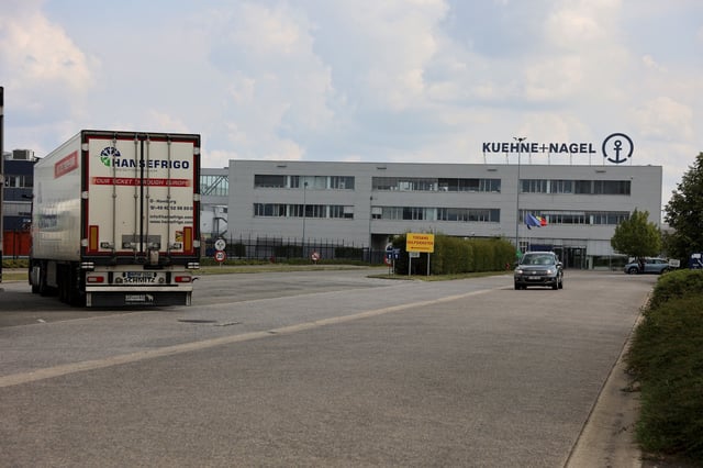 A view of a warehouse of Kuehne+Nagel, which houses U.S.-funded contraceptives worth nearly $10 million, after the U.S. State Department confirmed that the stocks would be sent to France to be destroyed, in Geel, Belgium July 24, 2025. REUTERS/Marta Fiorin/File Photo
