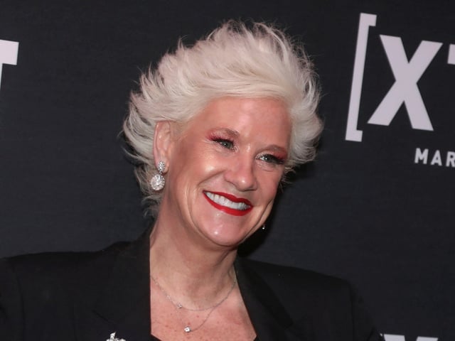 FILE - Chef Anne Burrell attends City Harvest Presents The 2025 Gala: Carnaval on April 22, 2025, in New York. (Photo by Andy Kropa/Invision/AP, File)