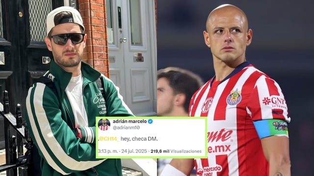 Adrián Marcelo causa polémica al invitar públicamente a Chicharito Hernández a colaborar.