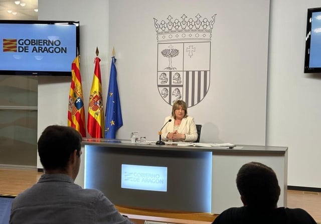 La consejera de Cultura del Gobierno aragonés, este viernes comparece ante la prensa
