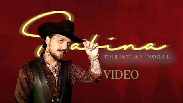 Christian Nodal lanza “Sabina” el mismo día de su aniversario con Ángela Aguilar.