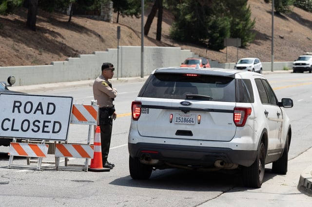 The Medical Examiner arrives near the Biscailuz Center Academy Training Center at the intersection of Eastern Ave and Lotta Drive in Monterey Park following an explosion that killed three Los Angeles County Sheriff’s Department detectives, authorities said. The blast occurred just before 7:30 a.m. at the sheriff’s training facility on North Eastern Avenue on Friday, July 18, 2025. (Photo by Mark Savage, Contributing Photographer)