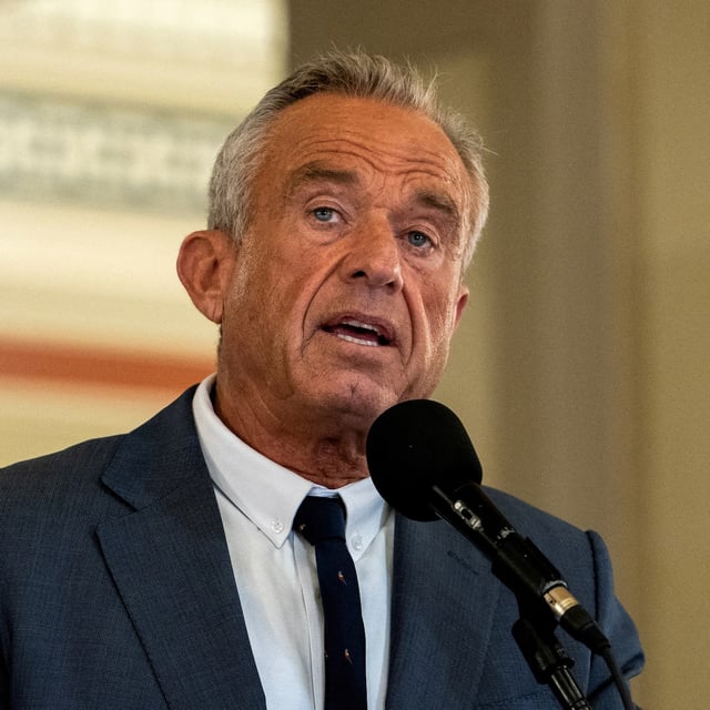 FILE PHOTO: U.S. Health and Human Services (HHS) Secretary Robert F. Kennedy Jr. speaks at a Make Oklahoma Healthy Again kickoff event at the Oklahoma State Capitol in Oklahoma City, Oklahoma, U.S. June 26, 2025. REUTERS/Nick Oxford/File Photo