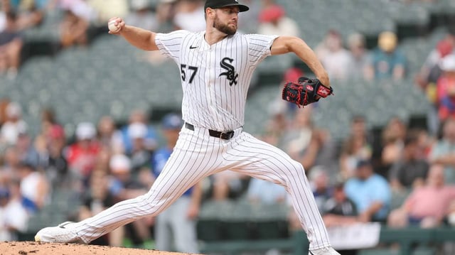Adrian Houser of the Chicago White Sox delivers a pitch against the Toronto Blue Jays during the fourth inning at Rate Field on Wednesday, July 9, 2025, in Chicago. (Michael Reaves/Getty Images/TNS)