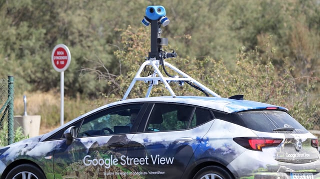 The Google Street View car on the outskirts of El Prat del Llobregat, very close to the airport, in Barcelona, on 04th August 2022.  (Photo by Urbanandsport/NurPhoto via Getty Images)