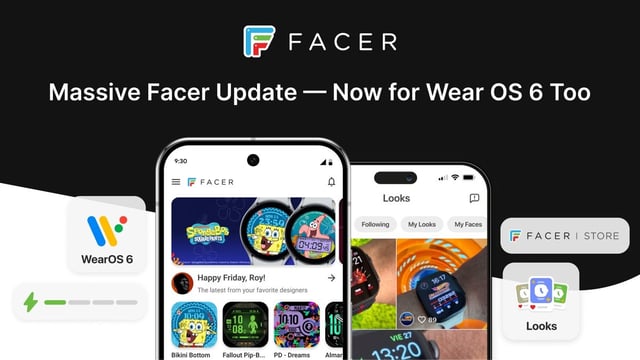 Facer's big update adds Wear OS 6 support and battery-smart watch faces
