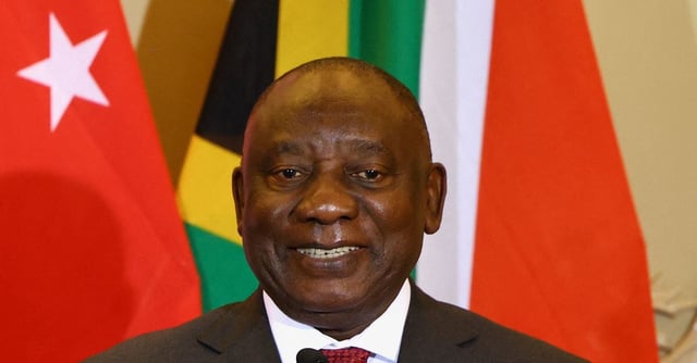 Le président sud-africain Cyril Ramaphosa à Cape Town, en Afrique du Sud. /Photo prise le 16 mai 2023/REUTERS/Esa Alexander