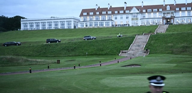Le complexe de golf de Turnburry en Ecosse, le 25 juillet 2025