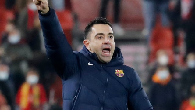 Xavi during his time as FC Barcelona's head coach