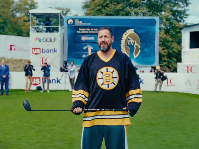 El irascible Happy Gilmore debe volver a los torneos de golf, de nuevo por necesidad. Fotos Netflix