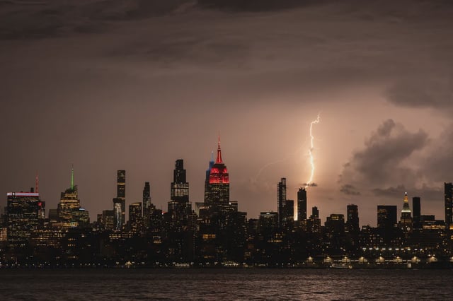 A wild storm ripped through NYC Friday night.