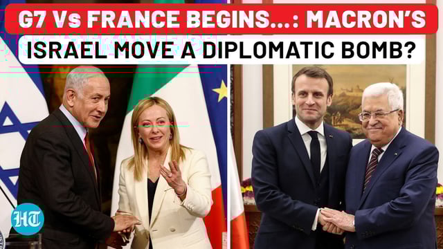 A major G7 split is unfolding after French President Emmanuel Macron confirmed France will recognise Palestine at the UN