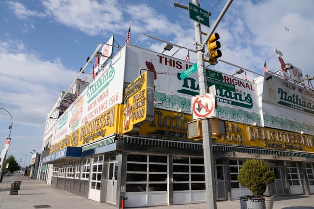 Three NYPD officers responding to a call of an assault in progress in Coney Island ended up being taken to the hospital, July 25, 2025  Photos taken on Saturday July 26, 2025. 0756. (Theodore Parisienne / New York Daily News)