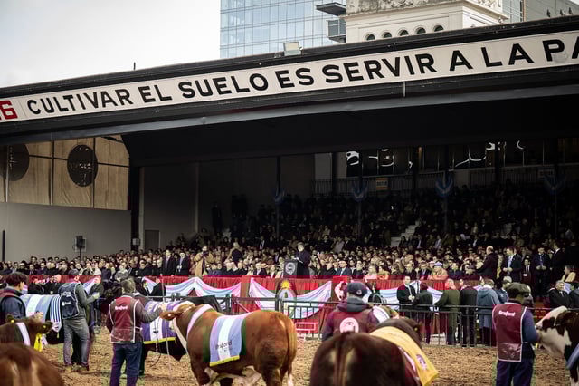 Inauguración de La Rural de Palermo, edición 2025, con la presencia del presidente de la Nación, Javier Milei.