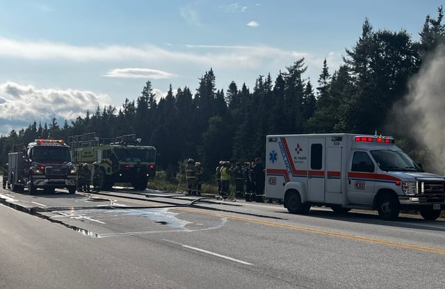 Eye witness, Dean Major, says first responders arrived very quickly to the site of the plane crash. 