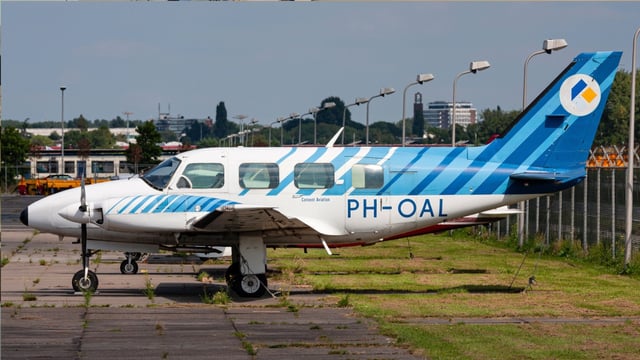 Piper Navajo twin-engine plane