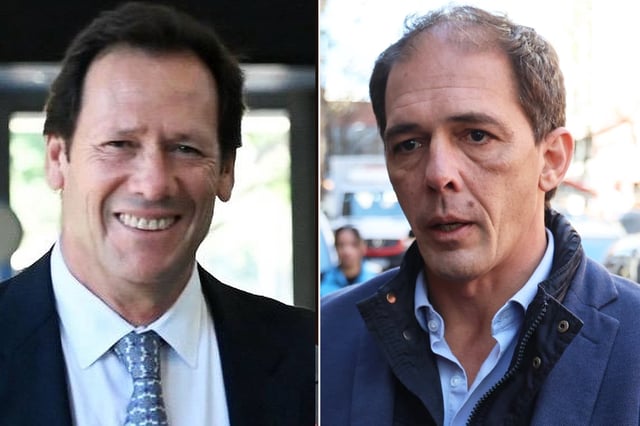 Eduardo González interventor de los medios públicos y Carlos Curci vocero de la sociedad rural