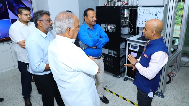 Karnataka Science and Technology minister NS Boseraju declined Andhra CM Chandrababu Naidu's claims on India's first quantum machine in Amaravati. 
