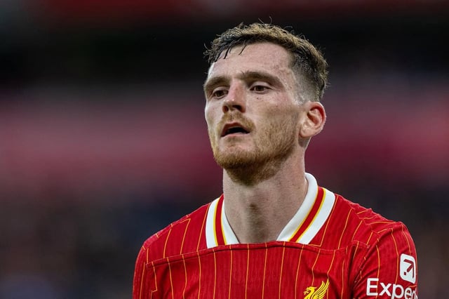 LIVERPOOL, ENGLAND - Sunday, August 25, 2024: Liverpool's Andy Robertson during the FA Premier League match between Liverpool FC and Brentford FC at Anfield. Liverpool won 2-0. (Photo by David Rawcliffe/Propaganda)