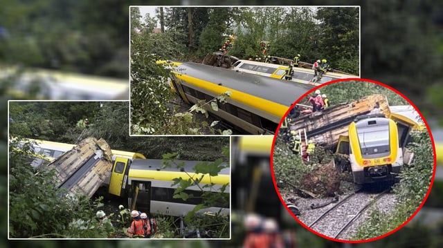 Tres muertos y varios heridos tras descarrilamiento de tren en el sur de Alemania. FOTO: Especial