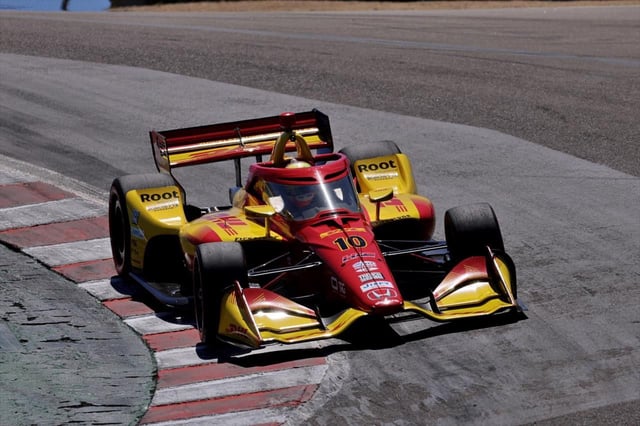 Álex Palou rodando en el circuito de Laguna Seca