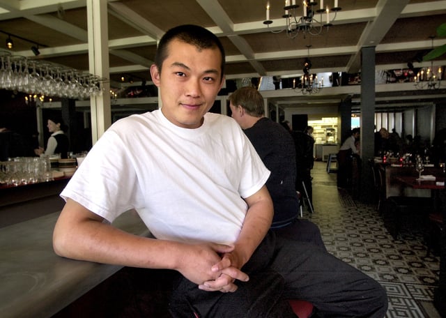 In this archive photo, Luke Sung poses at his former restaurant Lux in San Francisco’s Marina District. The former Kis Cafe chef apologized publicly Sunday after a TikTok influencer accused him of belittling her during a visit to the San Francisco restaurant.