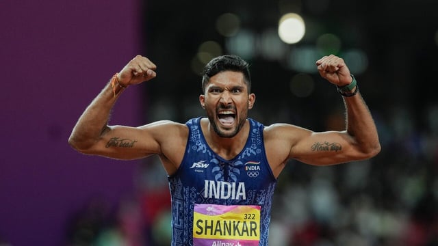 File photo of Tejaswin Shankar. (PTI Photo)