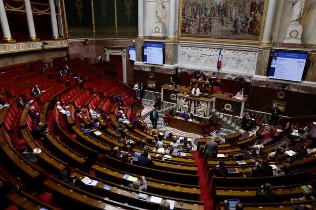 Une vue générale montre l’Assemblée nationale le 1er juillet 2025 à Paris.