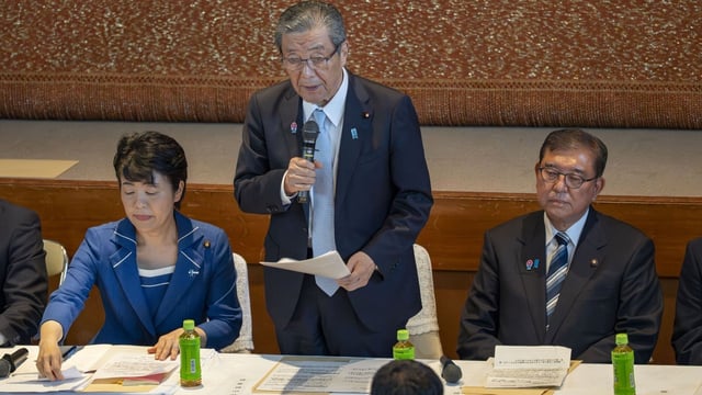 On Sunday, Ishiba again signalled he intends to stay in office even after the ruling coalition lost its majority.