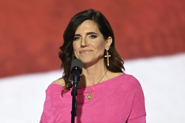 U.S. Representative Nancy Mace, Republican of South Carolina, speaks during the third day of the 2024 Republican National Convention at the Fiserv Forum in Milwaukee, Wisconsin, on July 17, 2024.