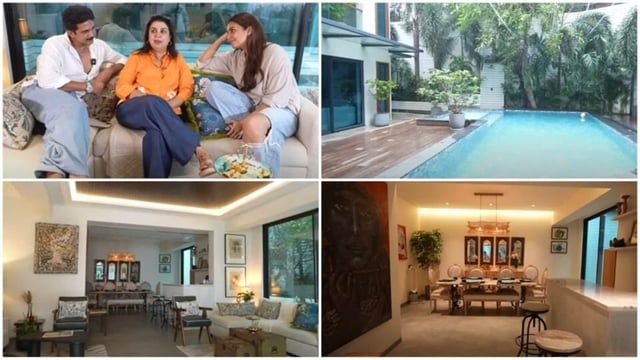 Huma Qureshi and Saqib Saleem gave a house tour on Farah Khan's YouTube channel. (YouTube/ Farah Khan)