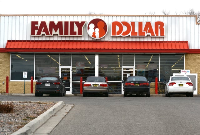 CHIMAYO, NEW MEXICO - DECEMBER 24, 2019: A Family Dollar store in Chimayo, New Mexico, a small hispanic village located between Santa Fe and Taos. (Photo by Robert Alexander/Getty Images)