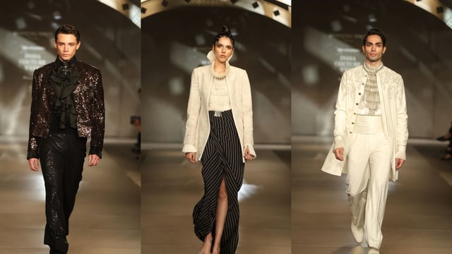 Models in designer Shantnu Nikhil's creation.