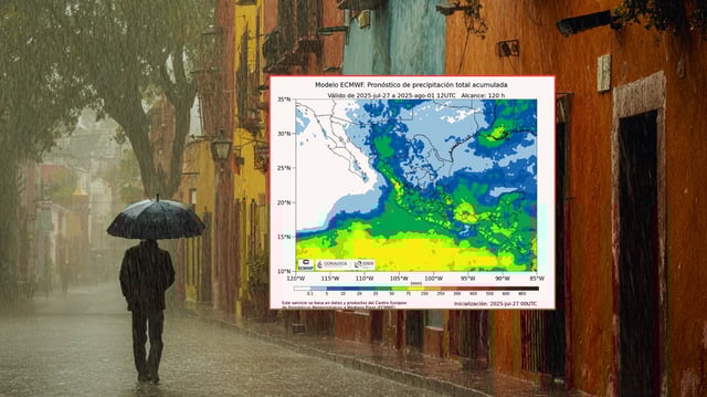 Pronóstico del clima en México: Lluvias intensas, granizo y calor extremo del 28 al 31 de julio. Foto: Especial