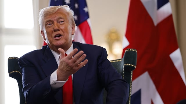 The US president met Sir Keir Starmer at Turnberry, the golf resort he owns in South Ayrshire