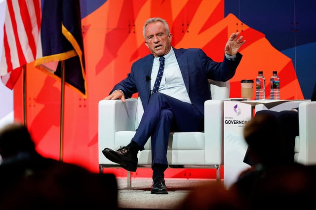 U.S. Health and Human Services (HHS) Secretary Robert F. Kennedy Jr. speaks at the National Governors Association meeting in Colorado Springs, Colorado, U.S., July 26, 2025.   REUTERS/Isaiah J. Downing/File Photo