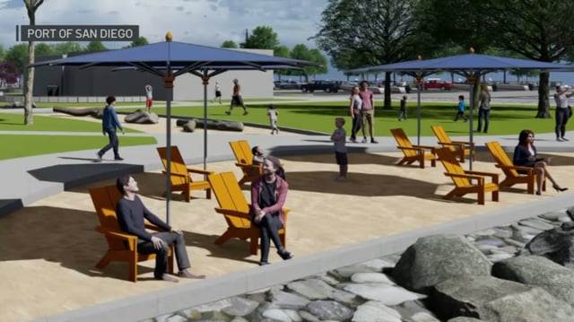 An artist’s rendering of the renovated Pepper Park