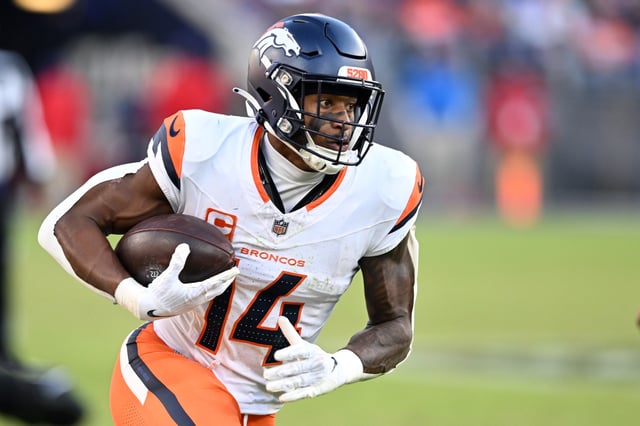 New users in select states can grab $200 in bonus bets with the BetMGM bonus code NEWSWEEK200 and use them on NFL games like Broncos-Chiefs, where WR Courtland Sutton and the Broncos are 7.5-point underdogs.